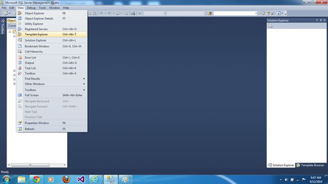 view tab in sql server